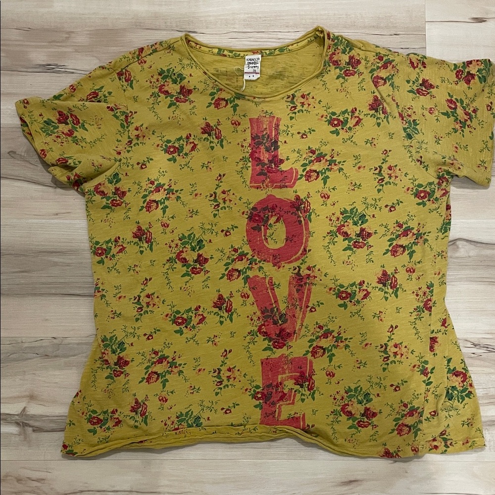 Magnolia Pearl Yellow Floral Love Tee